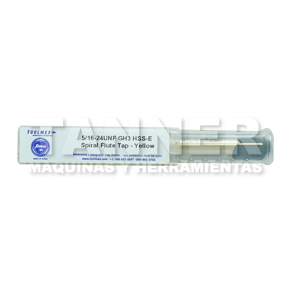 SPIRAL FLUTE 5/16 X 24 H3 HSS-E YELLOW