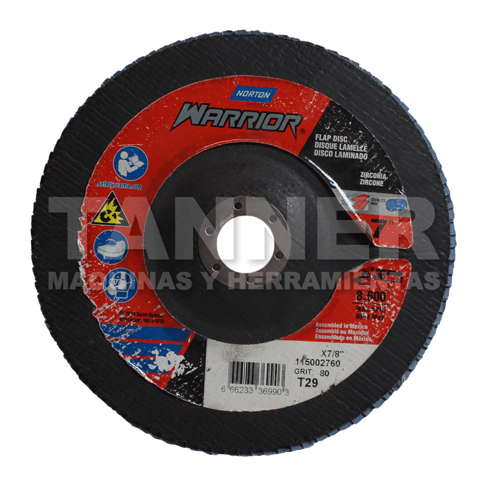 DISCO LAMINADO 7X7/8 G80 T29