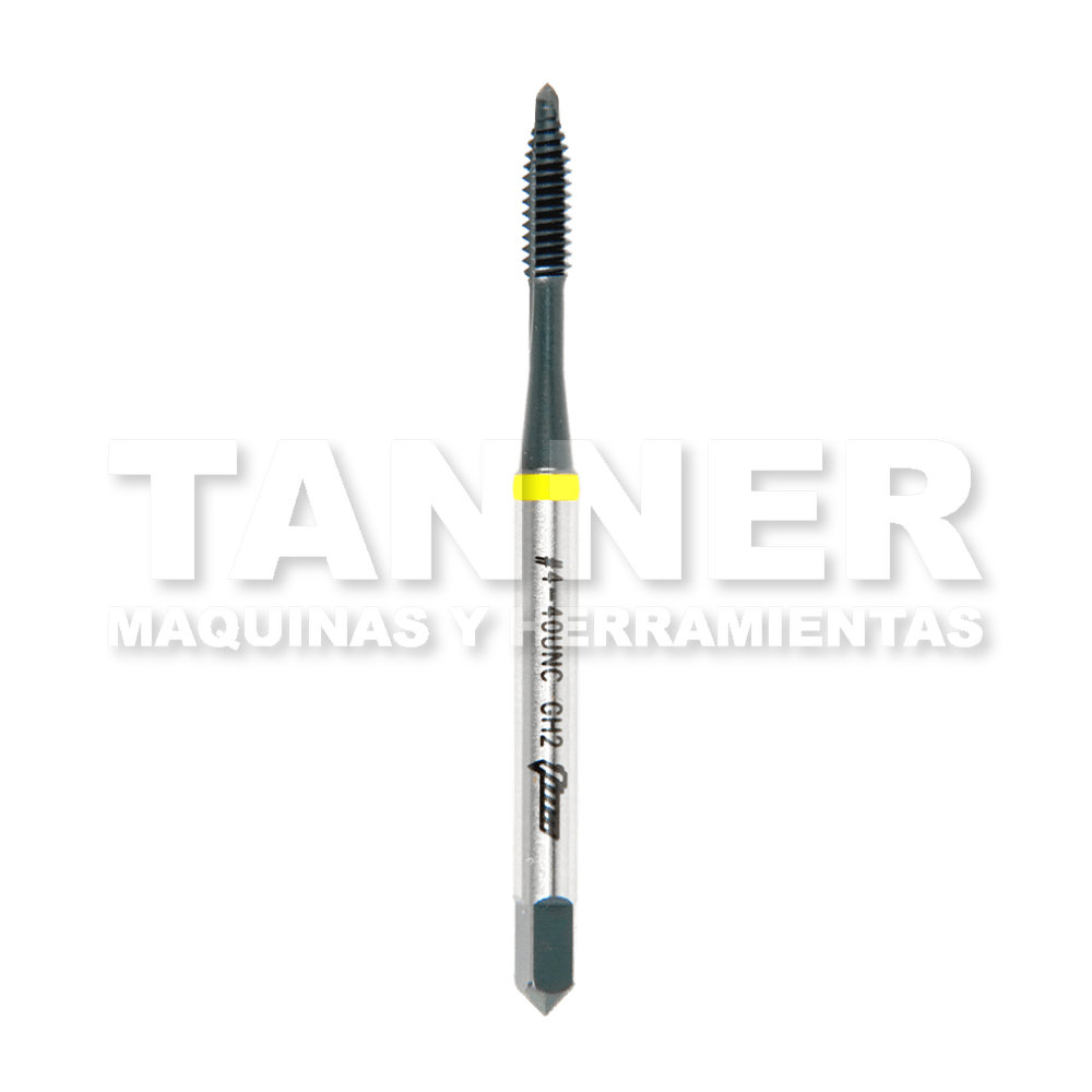 MACHUELO SEMICONICO HSS 4-40 2F PUNTA ESPIRAL