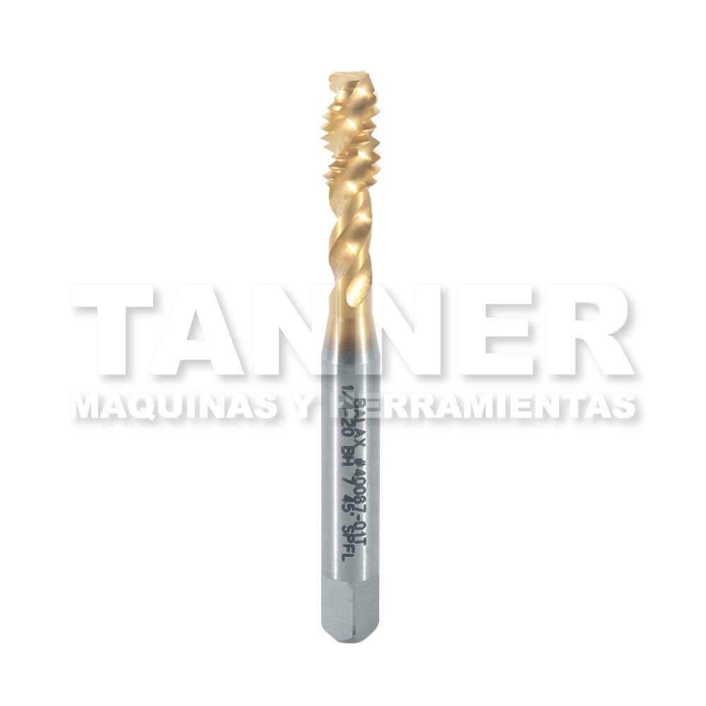 MACHUELO HELICOIDAL 1/4-20 3F H7 TIN