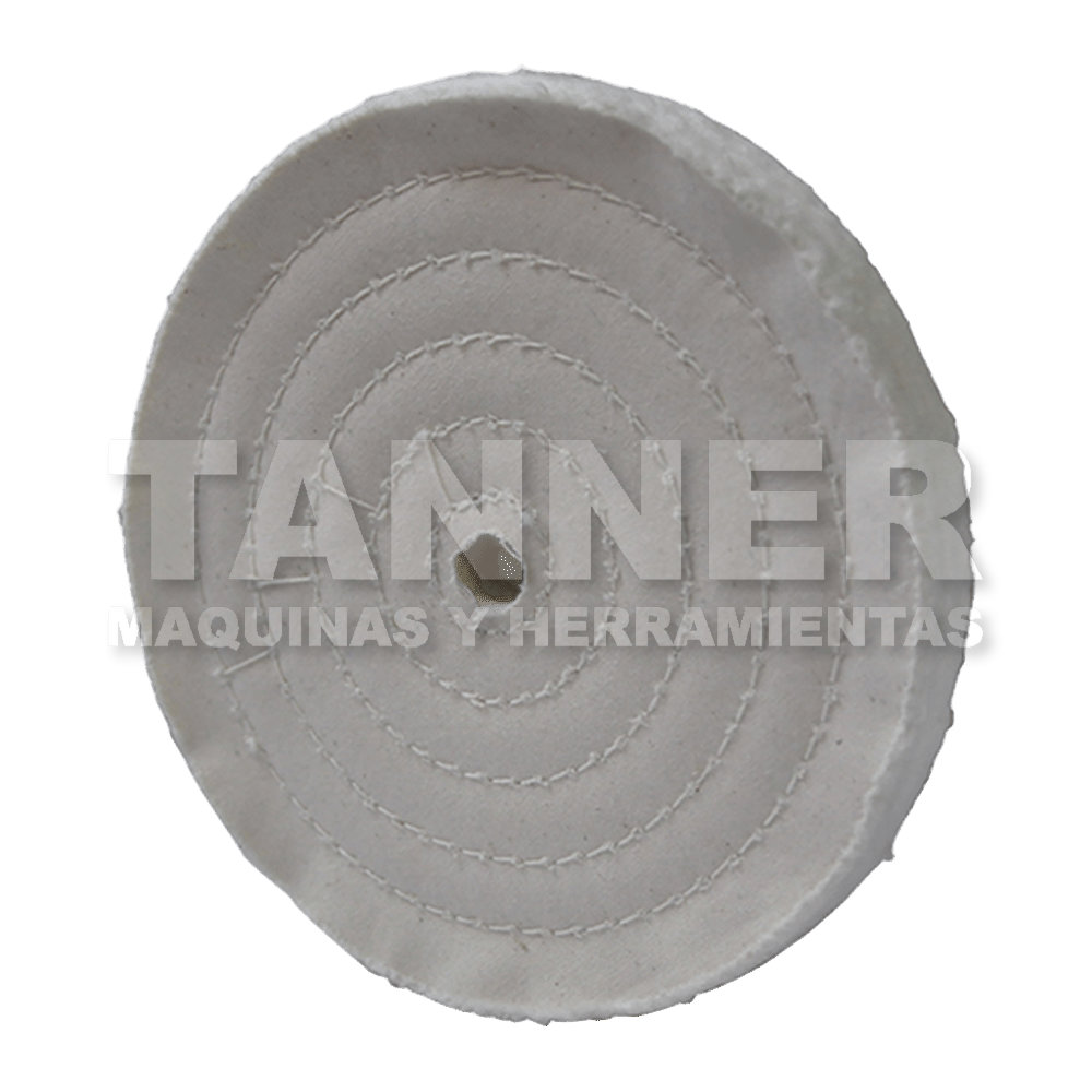 RUEDA DE TELA PARA ABRILLANTADO 150x13 BLANCA ABRILLANTADO