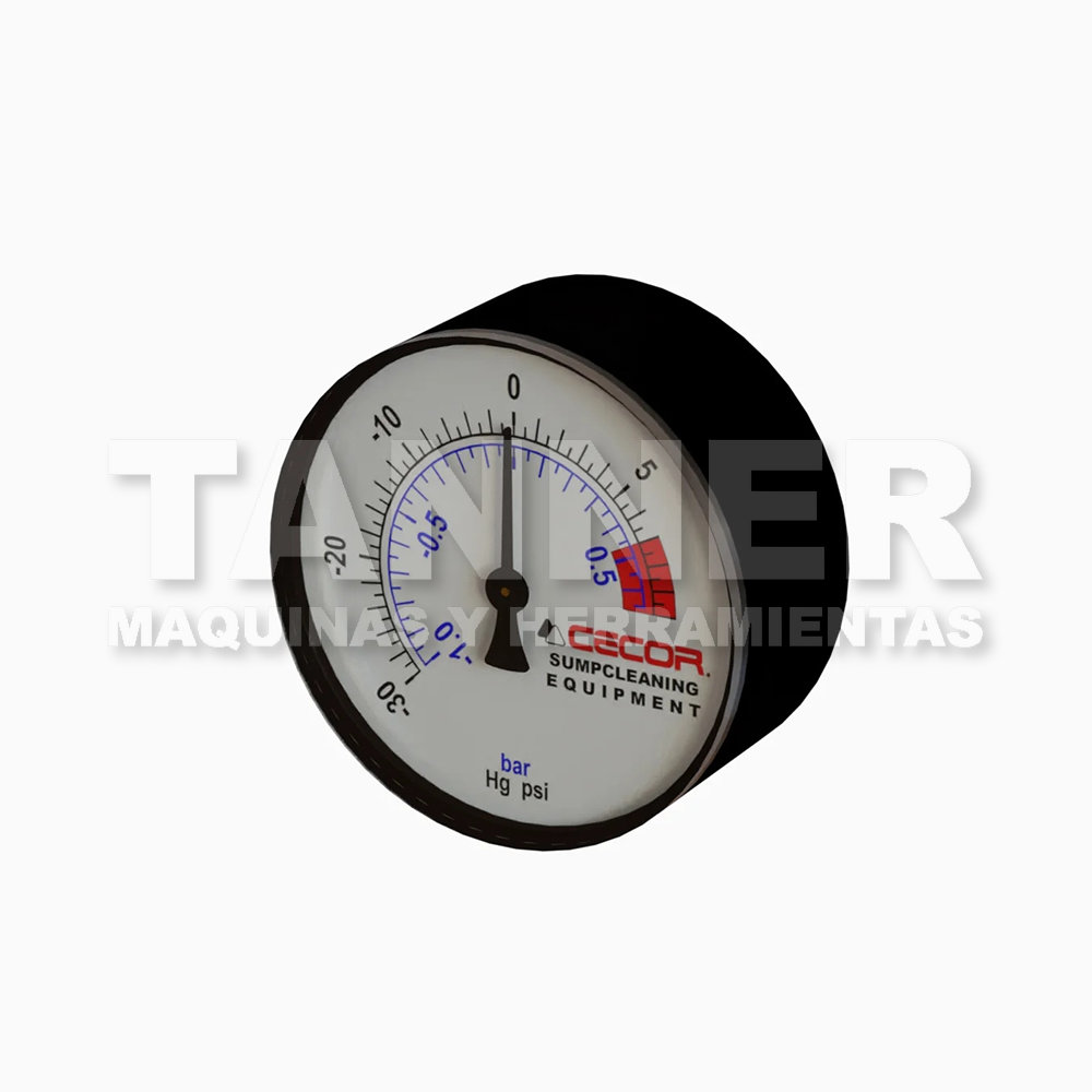 GAUGE VACUUM, PRESSURE 2 1/2, BOTTOM MOUNT (30-0-15)