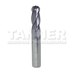 [YGT43584TF] CORTADOR CARBURO BOLA 3/8X1X2-1/2 4F TIALN