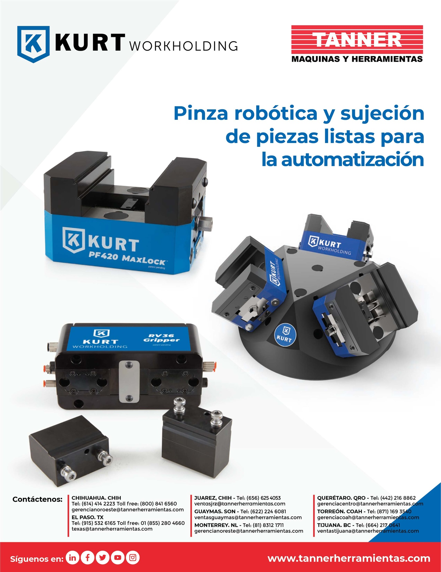 Pinza Robótica y Sujeción de Piezas