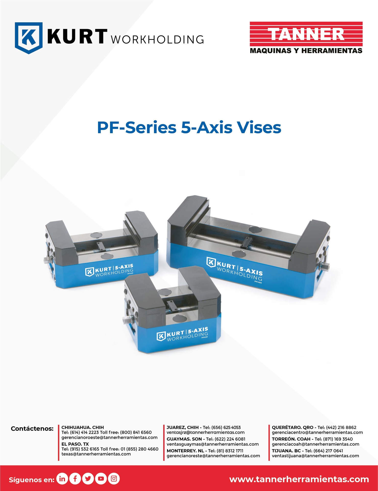 PF-Series 5-Axis Vises